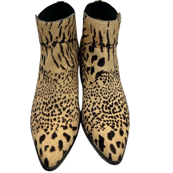 Chinese Laundry Faux Cow Hide Finn Ankle Bootie - Picture 2 of 8